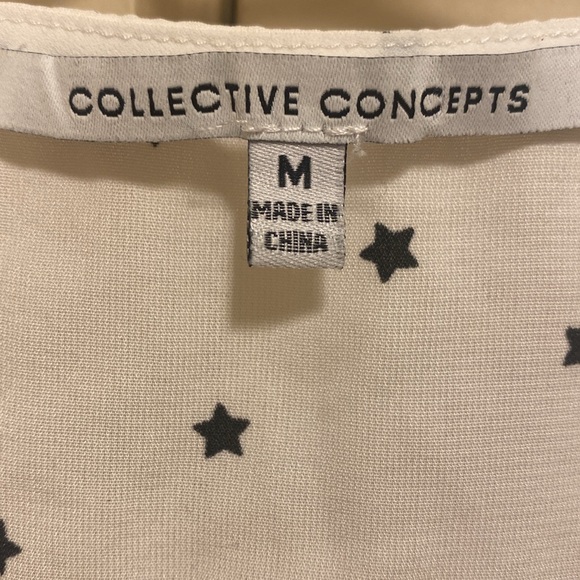 Collective Concepts black and white beautiful star blouse - Picture 5 of 7